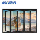 Frameless 6063 τοποθετημένο σε στρώματα παράθυρα γυαλί Bifold αλουμινίου T5